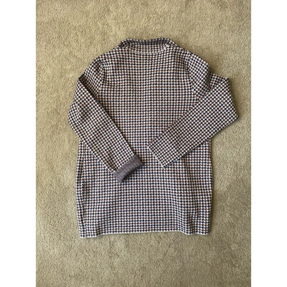 Sincerely Jules Viscose Houndstooth Blazer Black Brown Classic Staple Size XL